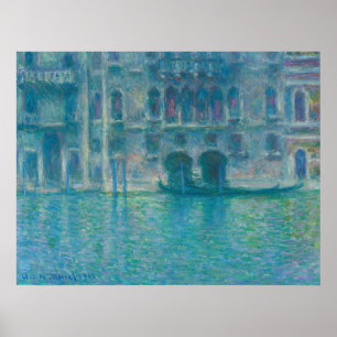 Affiche Palazzo da Mula, Venise - Claude Monet Fine Art