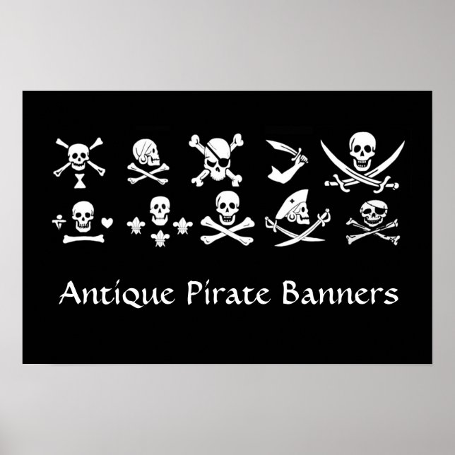 AFFICHE PÂLE DE PIRATES NOIRES, OBJETS TRAVERSÉS, ÉPINES (Devant)