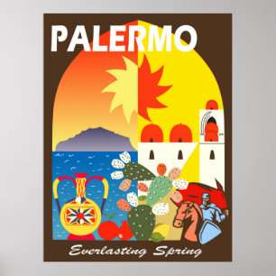 Affiche Palerme, Printemps éternel
