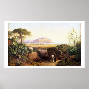 Affiche Palerme, Sicile, 1847 (huile sur toile)