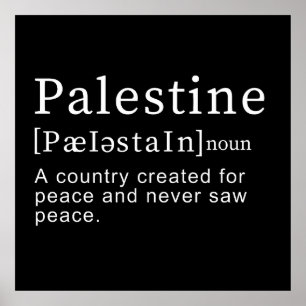 Affiche Palestine Signification design Palestine Définitio