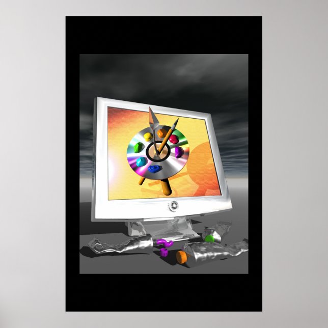 Affiche Palette numérique (Devant)