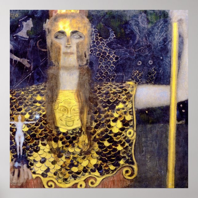 Affiche Pallas Athena, Gustav Klimt (Devant)
