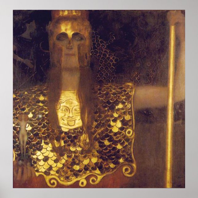 Affiche Pallas Athena par Gustav Klimt (Devant)