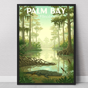 Affiche Palm Bay Floride vintage