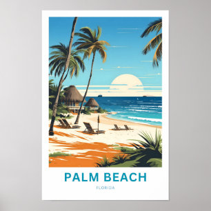 Affiche Palm Beach Floride Imprimer Voyage