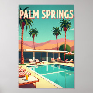 Affiche Palm Springs – Paradis Rétro