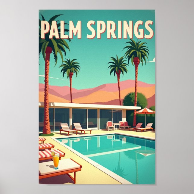 Affiche Palm Springs – Paradis Rétro (Devant)