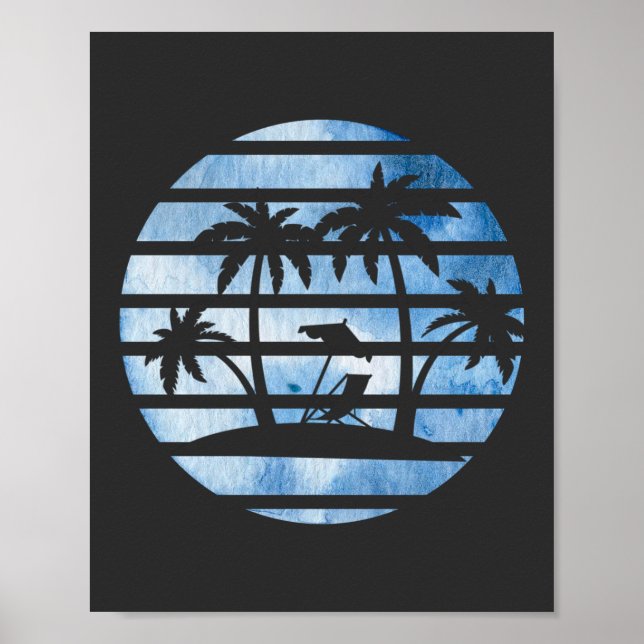 AFFICHE PALM TREES (Devant)