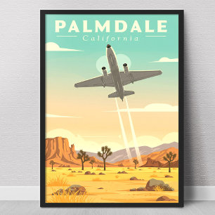 Affiche Palmdale Californie vintage