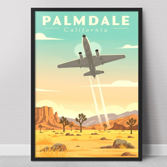 Affiche Palmdale Californie vintage (Créateur téléchargé)