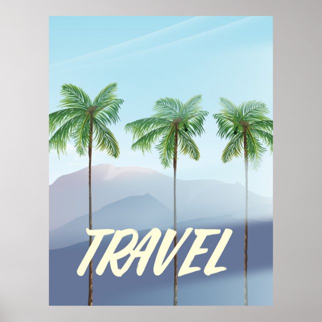 Affiche Palmes de voyage (Devant)