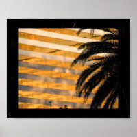 Palmier noir et or Art tropical imprimable