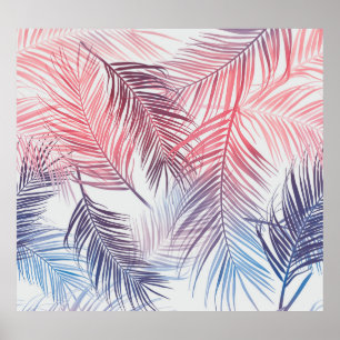 Affiche Palmiers Tropicaux Hawaïens : Élégants et sans fil