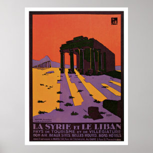 Affiche Palmyra Syria Vintage Travel