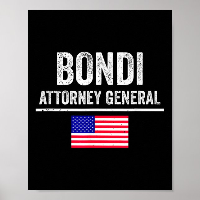 Affiche Pam Bondi Procureur Général Du Président Trump Pic (Devant)