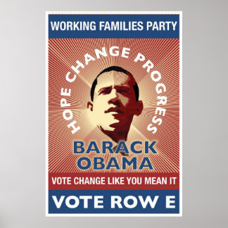 Affiche PAM - Votez Changement Comme Vous Le Voulez Dire -