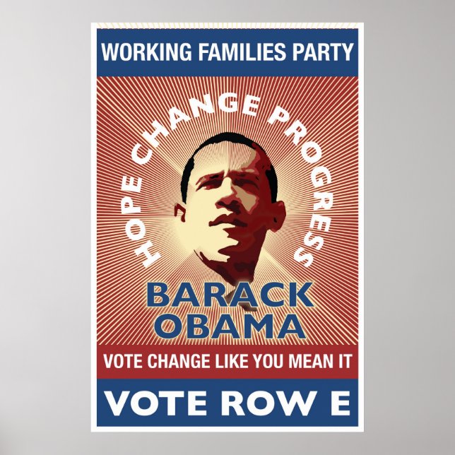 Affiche PAM - Votez Changement Comme Vous Le Voulez Dire - (Devant)