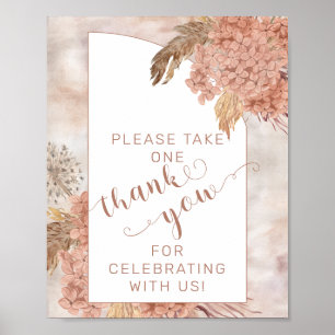 Affiche Pampas Grass Hydrangeas S'Il Vous Plaît Prendre Un