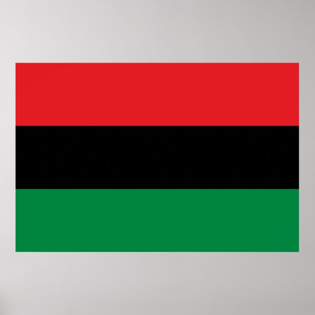 Affiche Pan African UNIA Flag (Devant)