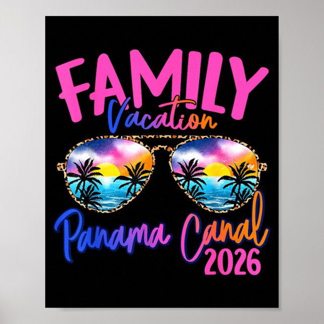 Affiche Panama C Vacation 2026 Souvenir Matching Family Gr (Devant)