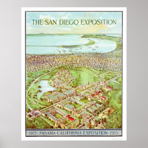 Affiche Panama - Californie Exposition à San Diego 1915