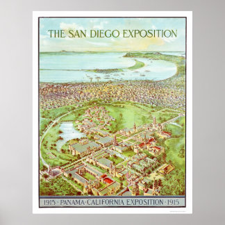Affiche Panama - Californie Exposition à San Diego 1915