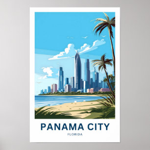 Affiche Panama City Floride Imprimer Voyage