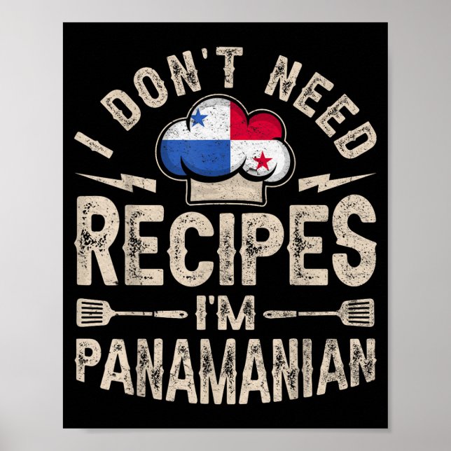 Affiche Panama Flag Proud Panamanians Men &amp; Women  (Devant)