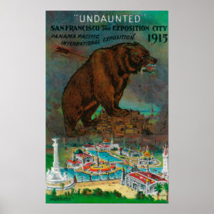 Affiche Panama Pacifique International Expo Publicité