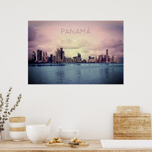Affiche Panama Skyline (Cuisine)