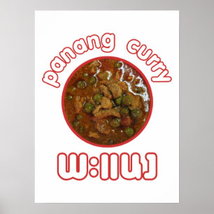 Affiche Panang Thai Curry ... Thaïlande Street Food