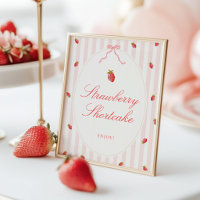 Pancake à la fraise Panneau d'affichage de table