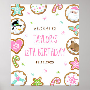 Affiche Pancakes de Noël Anniversaire Signe de Bienvenue R