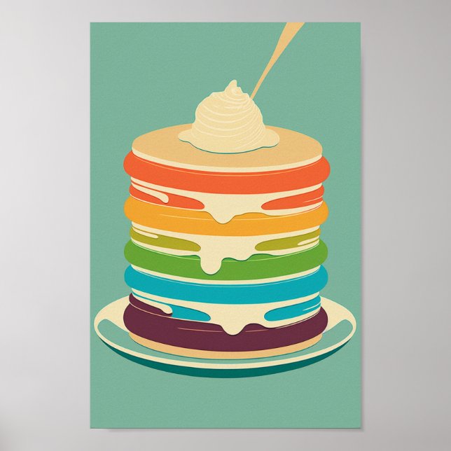 Affiche Pancakes savoureux (Devant)
