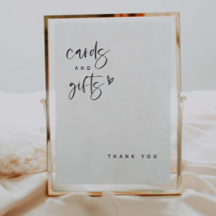 Affiche Pancarte de Baby Shower Boho Heart Cartes & Cadeau