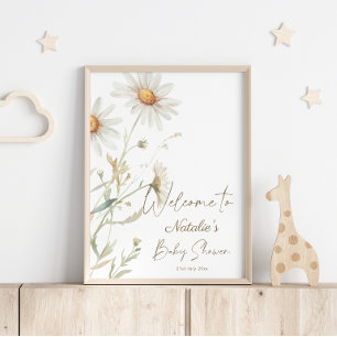 Affiche Pancarte de bienvenue pour baby shower Gentle Dais