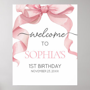 Affiche Pancarte de bienvenue pour fête d'anniversaire ave