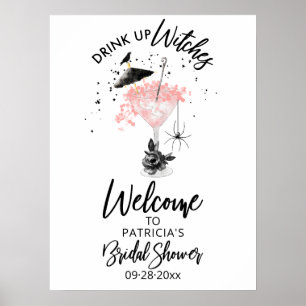 Affiche Pancarte de bienvenue pour la douche de la mariée 