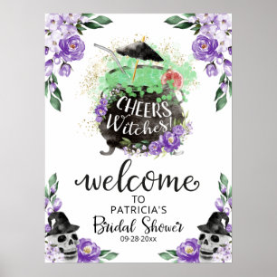 Affiche Pancarte de bienvenue pour la fête de fiançailles 