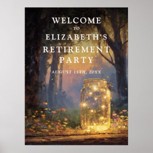 Affiche Pancarte de bienvenue pour la fête de retraite du
