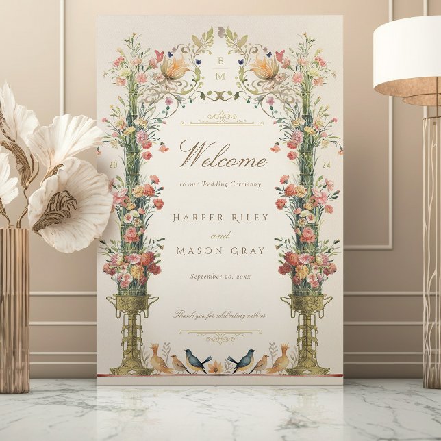 Affiche Pancarte de bienvenue pour mariage (Créateur téléchargé)