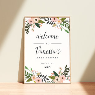 Affiche Pancarte de bienvenue pour mariage ou baby shower