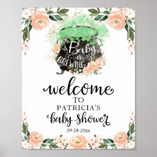 Affiche Pancarte de bienvenue pour une baby shower à thème