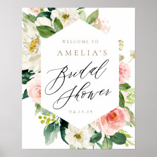 Affiche Pancarte de bienvenue pour une baby shower de pêch