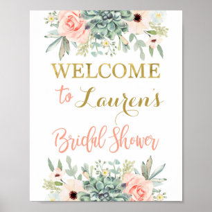 Affiche Pancarte de bienvenue pour une baby shower de succ