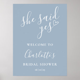 Affiche Pancarte de bienvenue pour une Baby Shower Dusty B