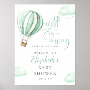 Affiche Pancarte de bienvenue pour une baby shower neutre 