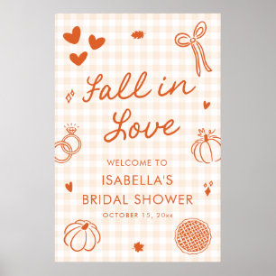 Affiche Pancarte de bienvenue pour une baby shower nuptial