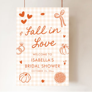Affiche Pancarte de bienvenue pour une baby shower nuptial